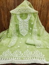 Ds Designer Suit Organza Silk Non Catalog Dress Material Wholesale Price In Surat
